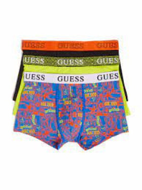 Pánske boxerky U3GG25K6YW0 P7FJ 3pack black-neon.žlto-farebný - Guess L