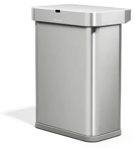 Simplehuman Bezdotykový kôš SENSOR / Odpadkový kôš / 58 l / hlasové a pohybové ovládanie / nerez oceľ