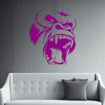Veselá Stena Samolepka King Kong Farba: hnědá, Veľkosť: 80 x 67 cm