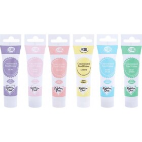Súprava gélových farieb Rainbow Dust, pastelová 6 ks x 25 g - Rainbow Dust - Rainbow Dust