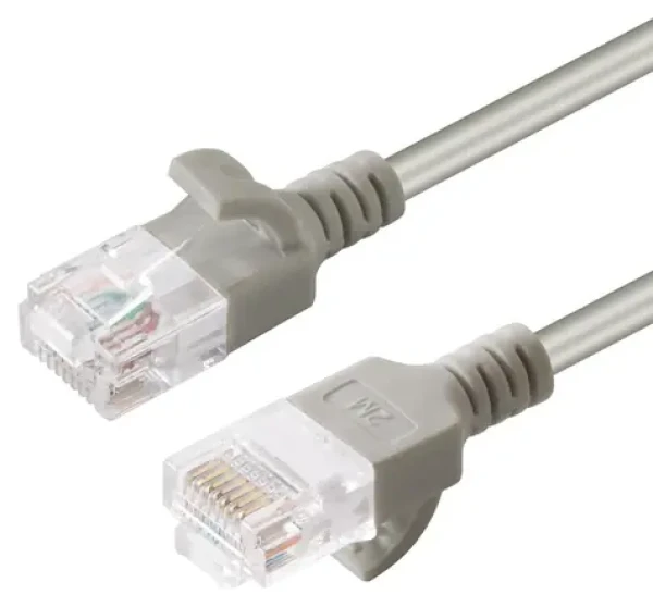 MicroConnect U/UTP CAT6A SLIM sivá / Patch kábel / 0,25 m / RJ-45 (V-UTP6A0025-SLIM)