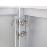 Mereo Kúpeľňová galérka 60 cm, zrkadlová skrinka, strieborná CN190L