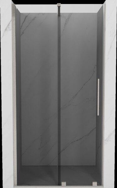 MEXEN/S - Velár posuvné sprchové dvere 90, grafit, nikel kartáčovaný 871-090-000-41-97