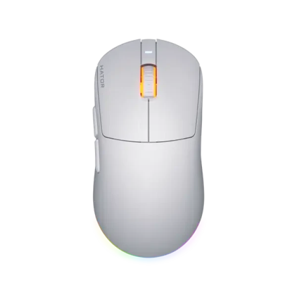 Hator HTM-731 Quasar 3 biela / herná bezdrôtová myš / optická / 12000 DPI / 6 tlačidiel / 2.4GHz / Bluetooth / USB (HTM-731)