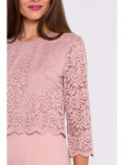 Dámsky overal S381 Powder Pink - Stylove L pudrovo-růžová