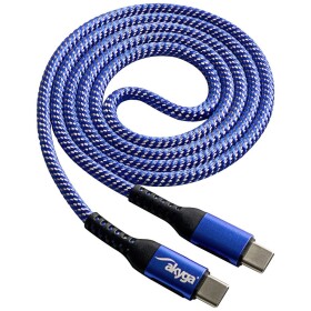 Akyga USB kábel USB-C ® zástrčka, USB-C ® zástrčka 1.00 m modrá AK-USB-37; AK-USB-37