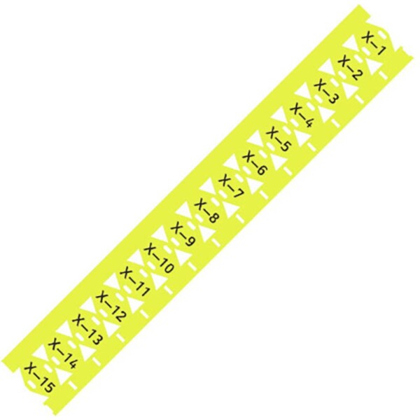 WAGO 211-835/000-002 211-835/000-002 značkovač káblov Potlačiteľná plocha: 25 x 10 mm žltá Počet markerov: 500 500 ks; 211-835/000-002