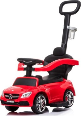 Sun Baby Jeździk Mercedes - AMG C36 COUPE z popychaczem - Červený