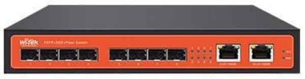 XXX_Planet Technology Corp (Planet) Wi-Tek WI-SG310F łącza sieciowe Nie zarządzany Gigabit Ethernet (10/100/1000) Čierny, Oranžový