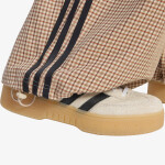 Kalhoty adidas Checks Trouser Loose Crystal Linen/ Aurora Coffee/ Orbit Green S