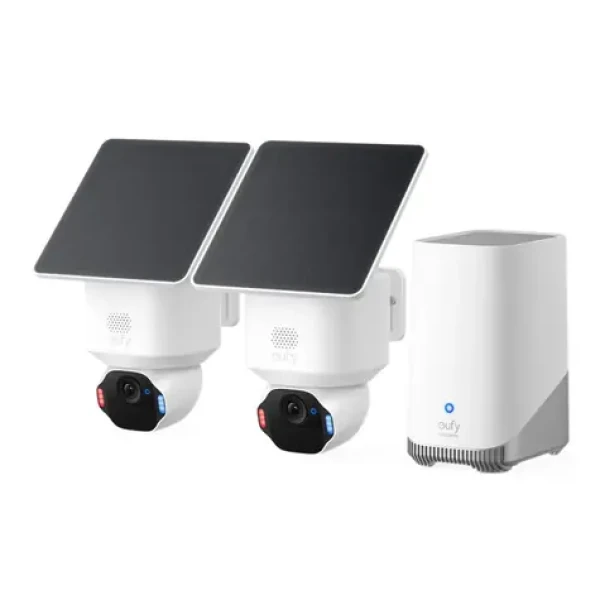 Anker Eufy E42 biela / HomeBase 3 + 4X IP kamera so solárnym nabíjaním / 360° / nočné videnie / microSD / Wi-Fi / 4k (E8173321)