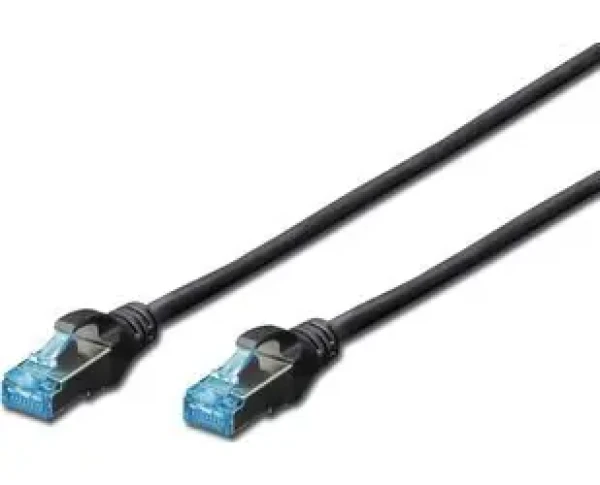 Digitus čierna / Patch kábel / Cat5e / SF/UTP / 1 m / RJ45-RJ45 (DK-1532-010/BL)