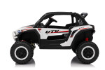 Mamido Mamido Elektrické autíčko Buggy UTV KCK 4x4 biele 24V | 800W | 50 kg | EVA | LED | 2,4Ghz | ECO koža