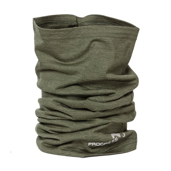 Progress merino nákrčník MW TUBE khaki melír EUR