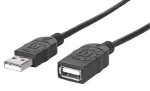 Manhattan Predlžovací kábel USB 2.0 AA čierny / Kábel / 1 m (308519)