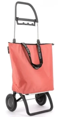 Rolser Mini Bag MF 2 Logic koralová / Nákupná taška na kolieskach / 2 kolieska / skladacia / objem 15-21 l