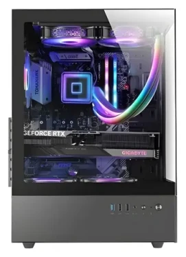TAC Mars MC- Xo čierna / Počítačová skriňa / ATX / 1x 120mm FRGB ventilátor / 2x USB 2.0 (TACMARS-MCXO)