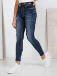 Dámske skinny džínsy námornícka modrá FashionStreet UY2789 s31