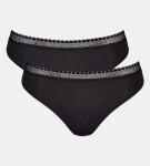 Dámske nohavičky GO Ribbed R Tai C2P - BLACK - black 0004 - SLOGGI BLACK M