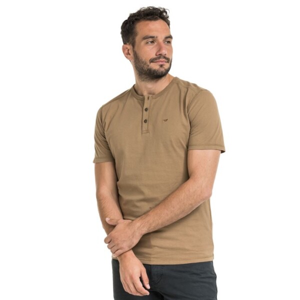 Bushman Pánske henley tričko Wray II, camel XXL