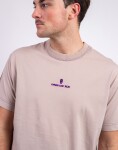 ONE OF XX Cement Purple Embroidered Loose Fit T-shirt Cement Purple S