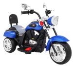 Mamido Detská elektrická motorka Chopper modrá
