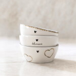 Bastion Collections Keramická mištička White/Brown 80 ml B