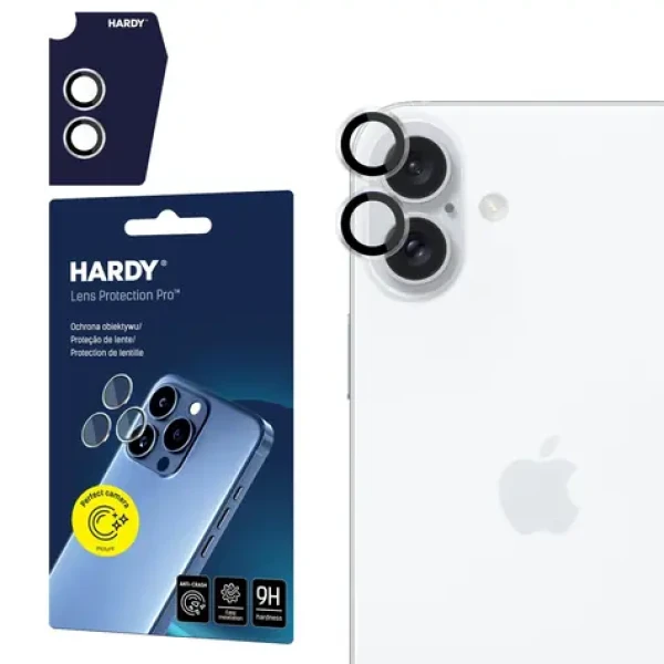 3mk Hardy Lens Protection Pre sklá na fotoaparát pre iPhone 16/16 PLUS Transparent (5903108588690)