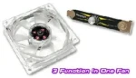 THERMALTAKE A2016 SMART LED FAN Blue / Vetráčik 80x80x25mm / 4800RPM (A2016)