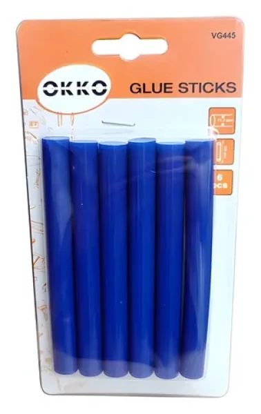 OKKO Lepiace tyčinky 6ks modré / Lepiace tyčinky / 11,2 x 100 mm (VG445)