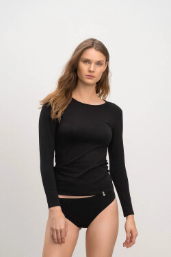 Dámske tričko s dlhým rukávom 21921 Black - Vamp XL černá