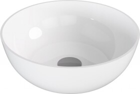 POLYSAN - BANERA ROUND umývadlo na dosku, liaty mramor, priemer 39cm, biela 14337
