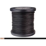 Donau Elektronik 218-11-100 opletenie / lanko 2 x 0.14 mm² čierna 100 m; 218-11-100