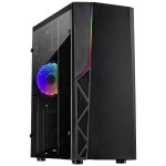 Inter-Tech B-02 RGB tower PC skrinka čierna; 88881330