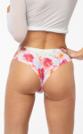 Nohavičky Peony Simple Brasil bielo-červené - Julimex XL