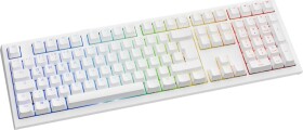 Ducky Ducky One X Wireless Gaming-Tastatur, induktiv, Hot Swap, RGB - Ducky Inductive Switch, ISO (DE), weiß