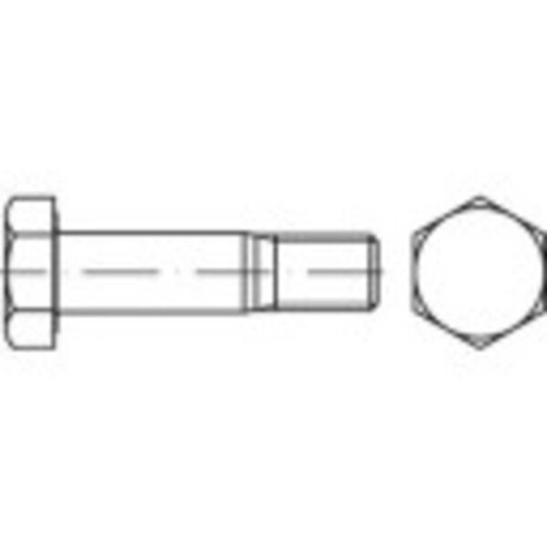 TOOLCRAFT 147047 HV spojovacie skrutky M24 80 mm vonkajší šesťhran DIN 14399 ocel pozinkované žiarom 1 ks; 147047