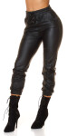 Sexy faux leather pants Jogger Style black