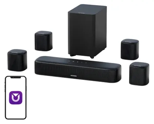 Ultimea Aura A40 / Soundbar / 7.1 / 330W / Bluetooth 5.3 / káblový subwoofer (U2601)