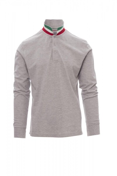 Pánska polokošeľa Payper LONG NATION MELANGE Farba: Melánžová Sivá/ Taliansko, Veľkosť: 5XL (0011120368130355XL)