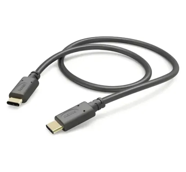 HAMA USB-C - USB-C čierna / Nabíjací kábel / 1 m / 480 Mbit/s