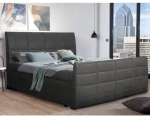 Posteľ boxspring Bonny 180x200 cm, antracitová vintage látka%