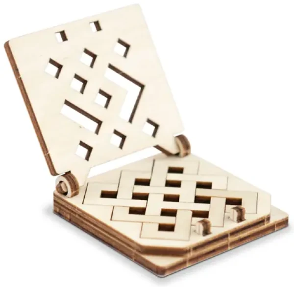 Wooden City 3D Drevené puzzle hlavolam mini Had