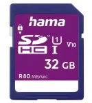 HAMA SDHC 32 GB Slim Packaging / Pamäťová karta / Class 10 / UHS-I / 80 MB/s / V10