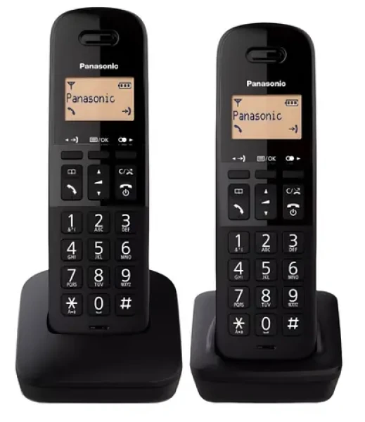 Panasonic KX-TGB612FXB Twinpack čierna / Bezdrôtový telefón / 2 slúchadlá (KX-TGB612FXB)