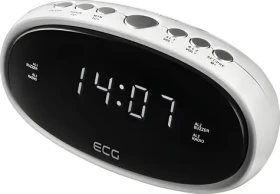 ECG RB 010 biela / Rádiobudík / FM / LED displej (150230444958)