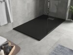 MEXEN/S - Hugo sprchová vanička SMC 140x80, čierna, krytka nerez 42708014-X