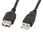 Lanberg CA-USBE-10CC-0018-BK čierna / Predlžovací kábel USB 2.0 / AM- AF / 1,8 m (CA-USBE-10CC-0018-BK)