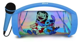 LEXIBOOK Bluetooth reproduktor Stitch / s mikrofónom / svietiaci dizajn / TWS párovanie (BTP585DZ)