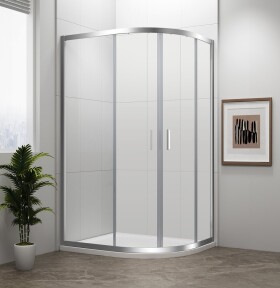 POLYSAN - EASY štvrťkruhová sprchová zástena 1000x800, L/R, číre sklo EL2915